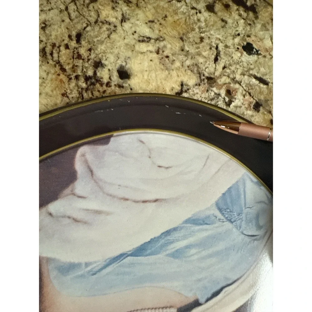 VTG '73 Coca Cola Oval Serving Tray Girl Holding‎ Drink Advertising Collectible
